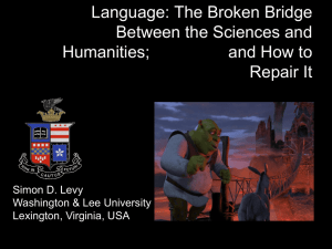 Language: The Broken Bridge Between the Sciences