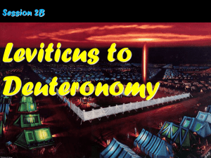 2B Leviticus to Deuteronomy PPT