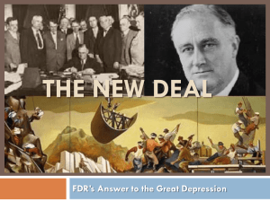 The New Deal - Mr. Gates' American History Classes