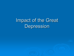 Impact of the Great Depression
