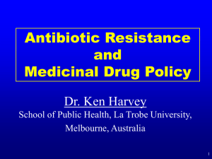 Antibiotic resistance and medicinal drug policy