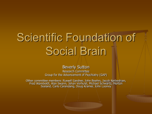 Scientific Foundation of Social Brain