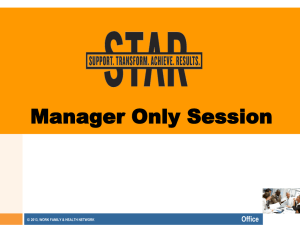 STAR Managers Only Session