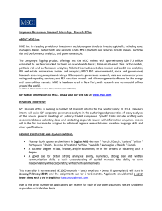 Corporate Governance Research Internship – Brussels Office