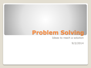 Problem Solving ppt
