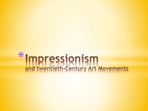 1.Impressionism intro and info - Rosses Community School Art