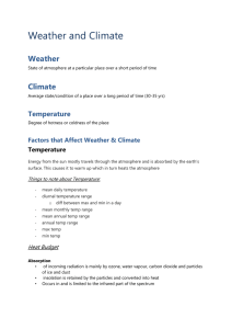 Weather and Climate (cr: Jade Phua, 414'15)