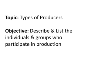 Types of Producers