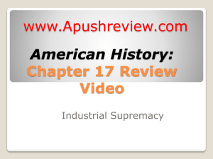 American History chapter 17