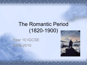 The Romantic Period (1820