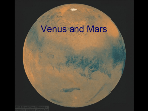 Venus and Mars - Mrs. Felker's Science Site