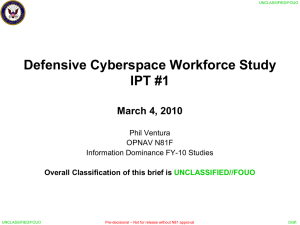 Defensive Cyberspace Personnel - 20100303