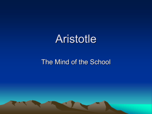Aristotle PPT Notes