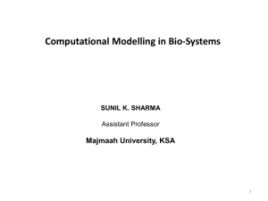 SUMMARY OF THE THESIS entitled MATHEMATICAL MODELLING