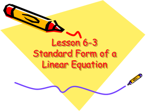 Practice converting linear equations into Slope