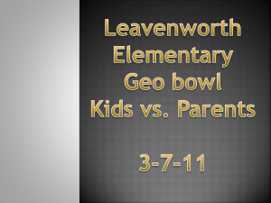 6th Grade Parents Vs. Kids Geo