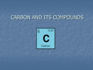 CARBON AND ITS COMPOUNDS