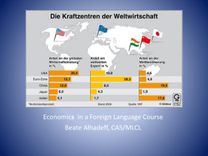 Economics in a Foreign Language Class