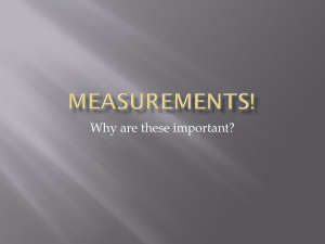 Measurements!