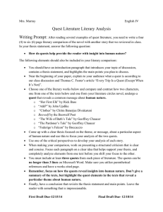 The+Quest+Literary+Comparison - Mrs-Murray-Class-Wiki