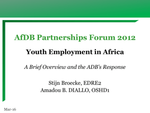 Youth Employment in Africa