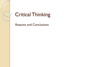 Understanding Critical Thinking