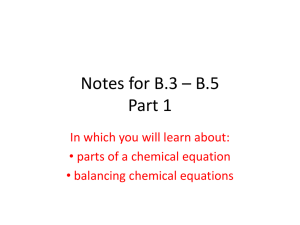 Notes for B.3 – B.5 Part 1