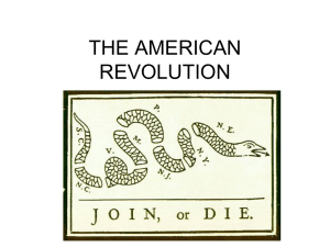 THE AMERICAN REVOLUTION