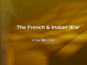 The French & Indian War