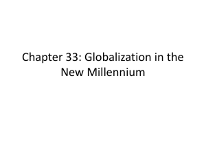 Chapter 33: Globalization in the New Millennium
