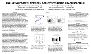 Analyzing protein network robustness using graph serum