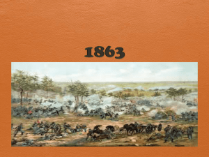 The Civil War Power Point: 1863