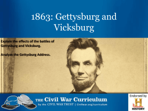 Vicksburg and Gettysburg