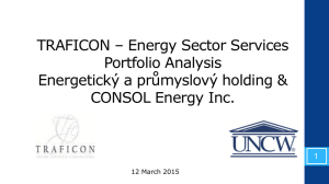 TRAFICON * Energy Sector Services Portfolio Analysis Energetický
