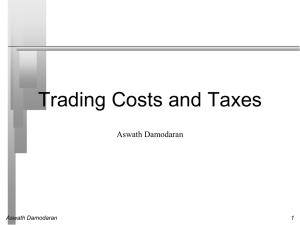 Trading Costs and Taxes - NYU Stern School of Business