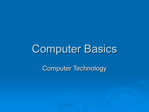 Computer Basics Notes - Corvallis School District #1
