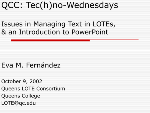 PowerPoint: A Word Processor that can Teach?