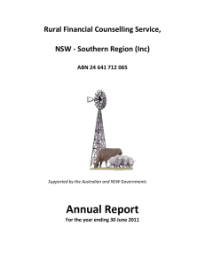 RFCS, NSW - Southern Region Annual Report