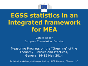 2a. EGSS statistics in an integrated framework for MEA