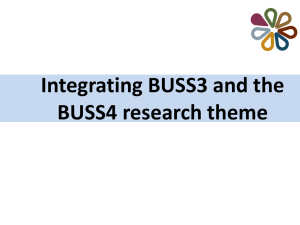 Integrating BUSS3 and BUSS4 & Exam Technique