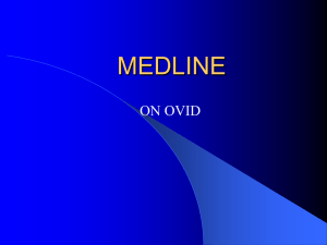 MEDLINE (on OVID)