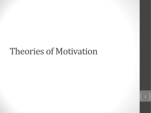 Theories of Motivation - teachtheoryandassessment