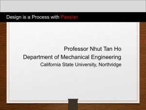 Engineering Design Lecture - California State University, Northridge