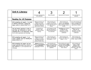 Unit 4: Literacy