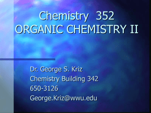 Chemistry 353 ORGANIC CHEMISTRY III