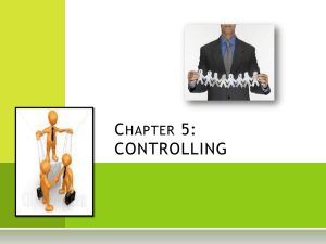 chapter 5 – controlling