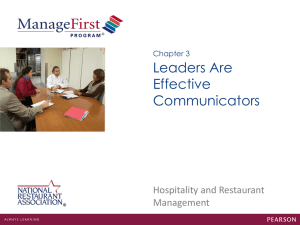 Chapter 3 Leaders Are Effective Communicators