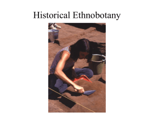 Historical Ethnobotany and the Need to Study Medicinal