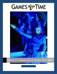 Marketing Communications Strategy 2011-2012