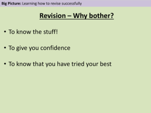 Revision Tips - St-Cuthbert Mayne School